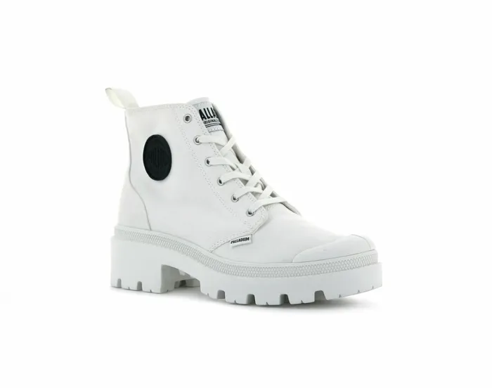Palladium Pallabase Twill Star White Women Boots