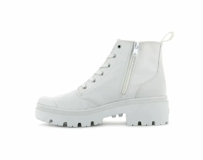 Palladium Pallabase Twill Star White Women Boots