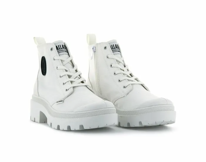 Palladium Pallabase Twill Star White Women Boots
