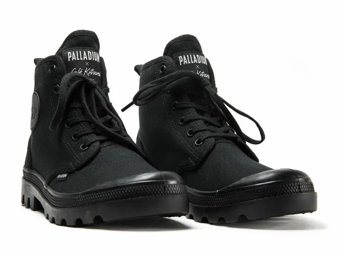 Palladium Pallabrousse X Kitsune Blackblack Kids Boots