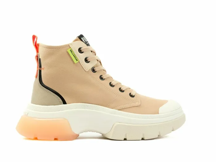 Palladium Pallawave Mid Metro Nude Dust Women Boots