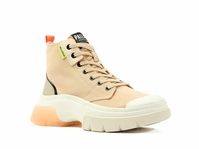 Palladium Pallawave Mid Metro Nude Dust Women Boots