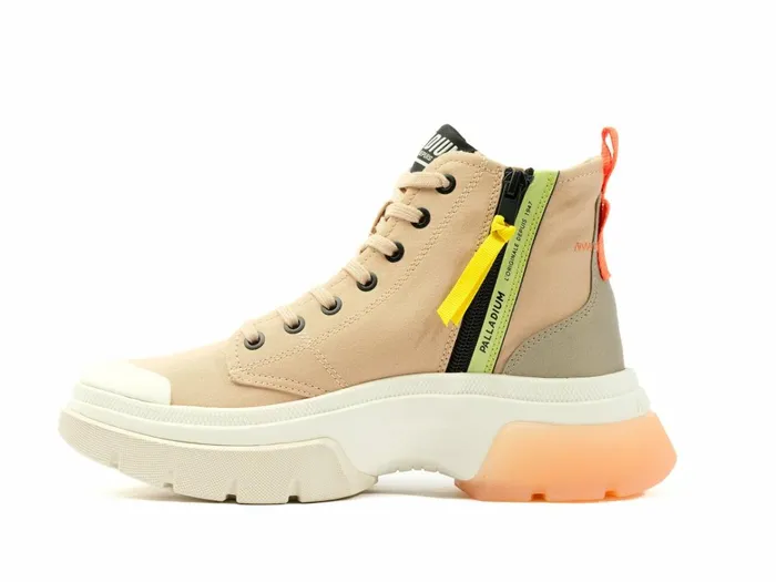 Palladium Pallawave Mid Metro Nude Dust Women Boots