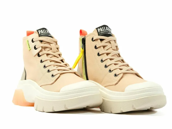 Palladium Pallawave Mid Metro Nude Dust Women Boots