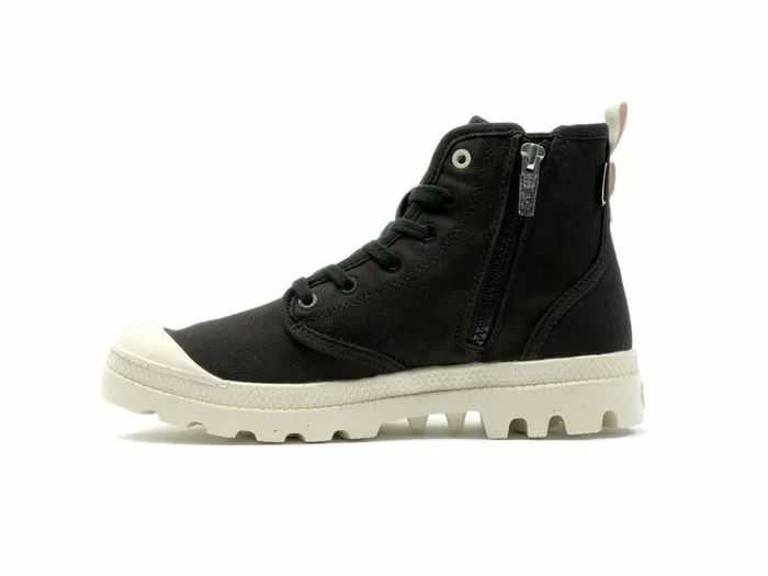 Palladium Pampa Hi Zip Organic Black Kids Boots