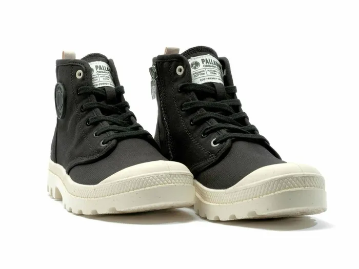 Palladium Pampa Hi Zip Organic Black Kids Boots