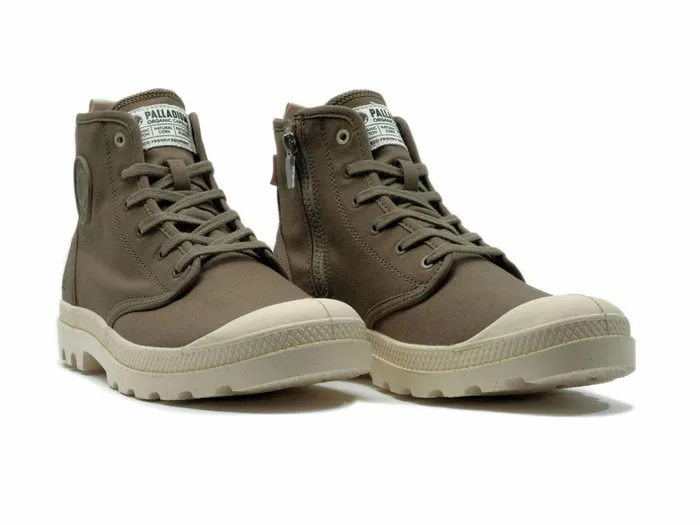 Palladium Pampa Hi Zip Organic Dusky Green Men Boots