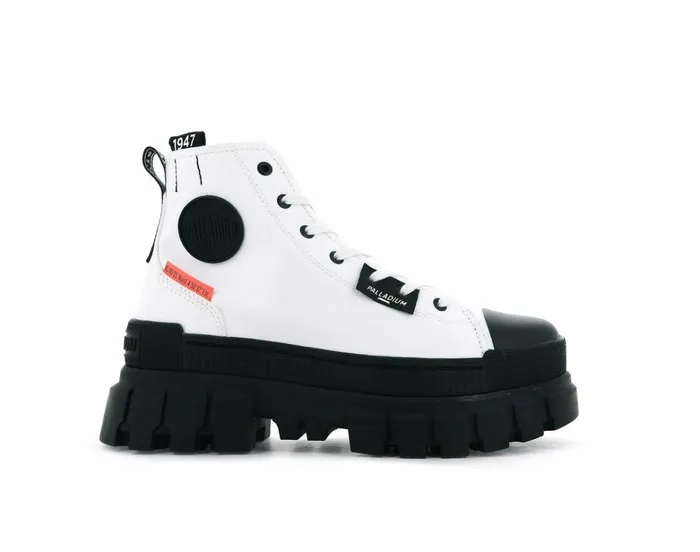 Palladium Revolt Hi Tx Star White Women Boots