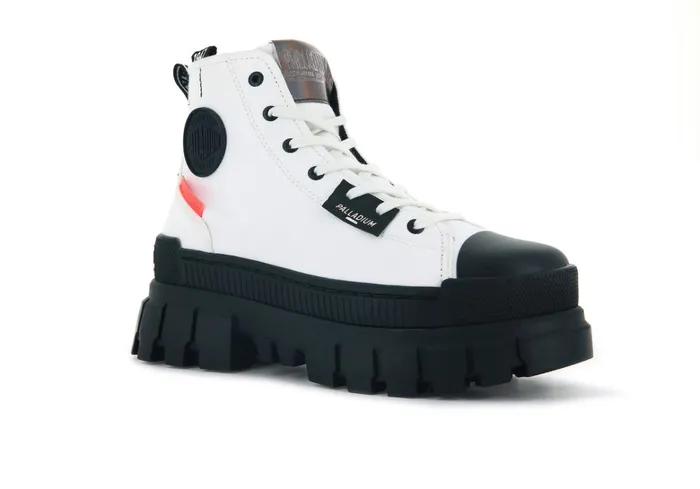 Palladium Revolt Hi Tx Star White Women Boots