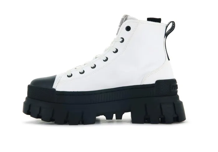 Palladium Revolt Hi Tx Star White Women Boots