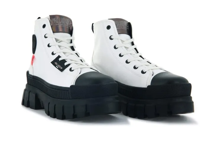 Palladium Revolt Hi Tx Star White Women Boots