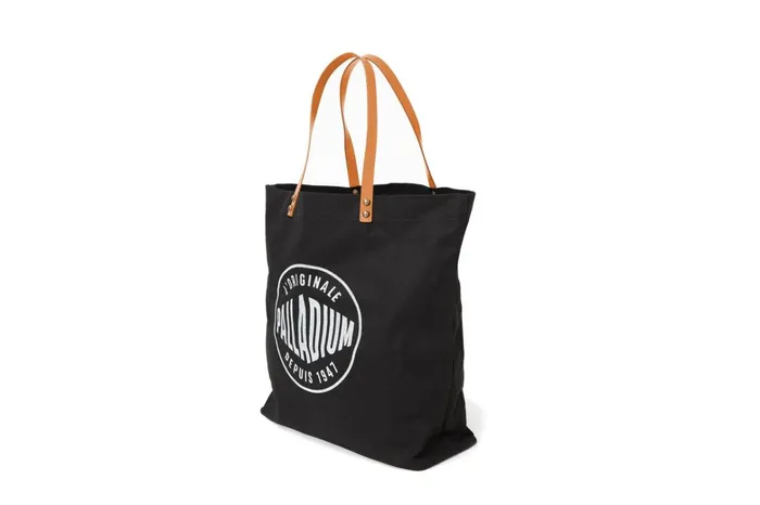 Palladium Round Logo Tote Bag Black Women Bags