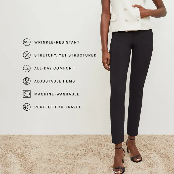 Pants The Foster Cigarette Pant 8211 PowerStretch Black M M LaFleur Women