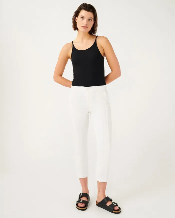 Pants Women 7 For All Mankind Slim Jogger In Clean White Clean White