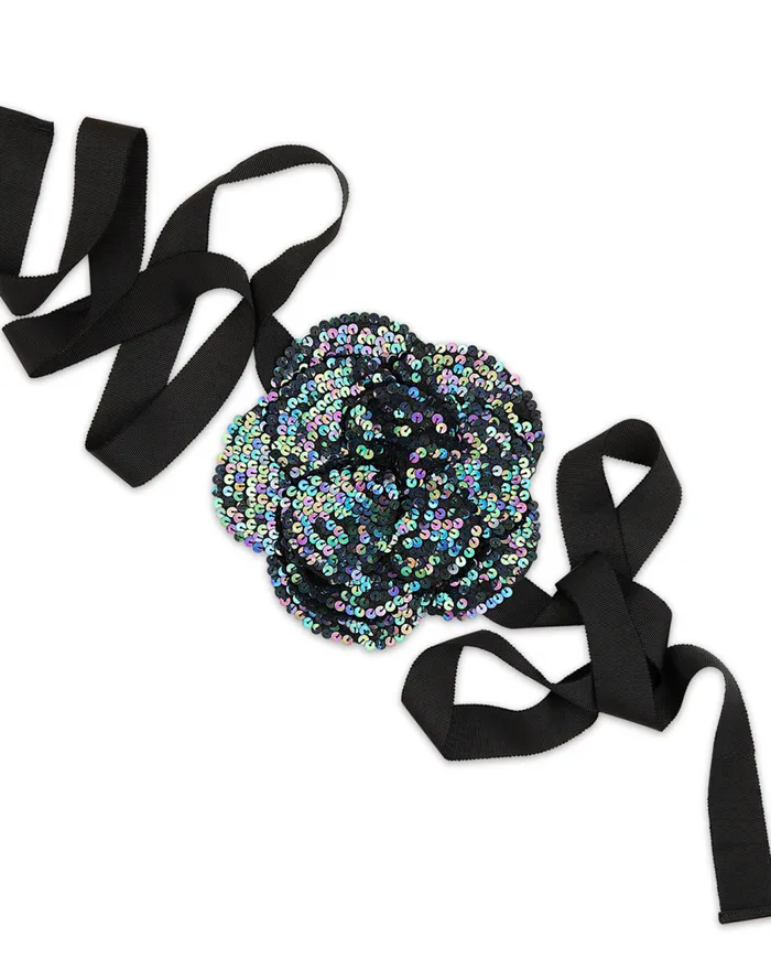 Party Shop Women Cynthia Rowley Sequin Flower Tie