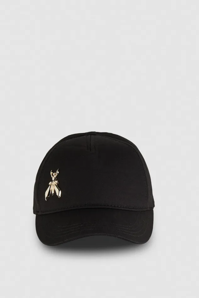 Patrizia Pepe Cotton Fly Baseball Cap Black Nero Accessories