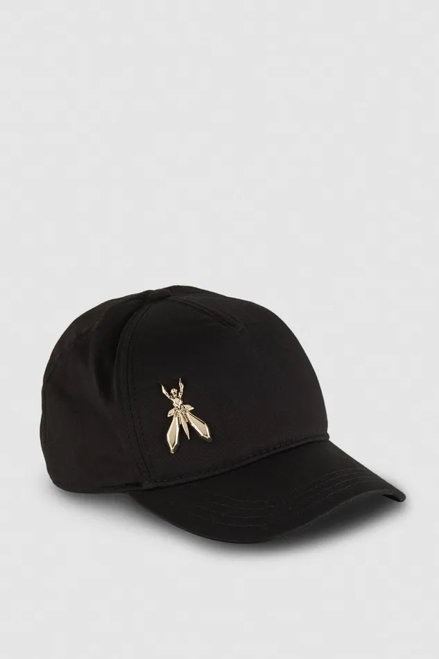 Patrizia Pepe Cotton Fly Baseball Cap Black Nero Accessories