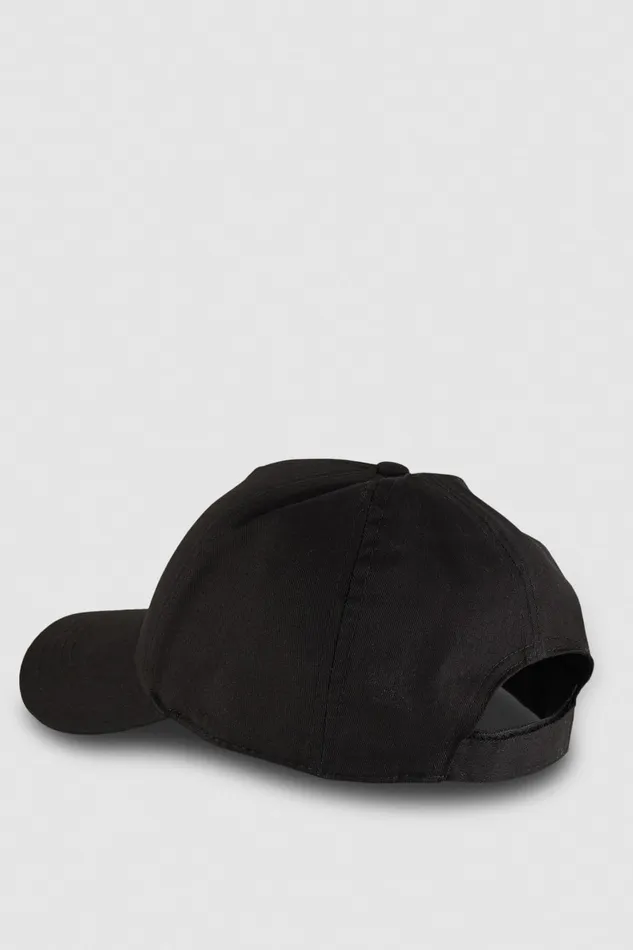 Patrizia Pepe Cotton Fly Baseball Cap Black Nero Accessories