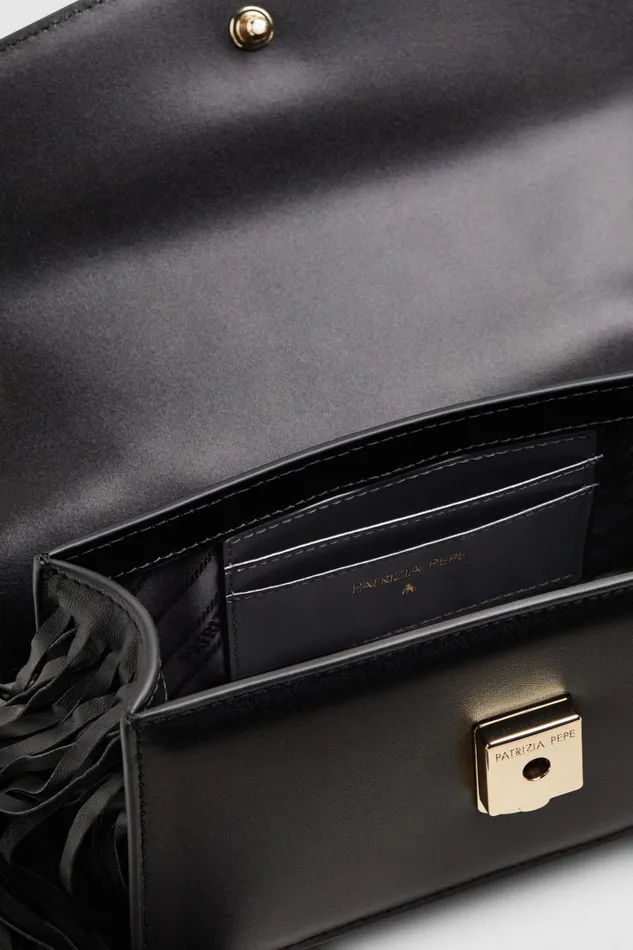 Patrizia Pepe Fly Bamby Flamenca Black Nero Bags Handbags