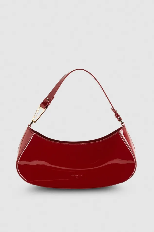 Patrizia Pepe Leather Shoulder Bag Red Cherry Bomb Bags Handbags