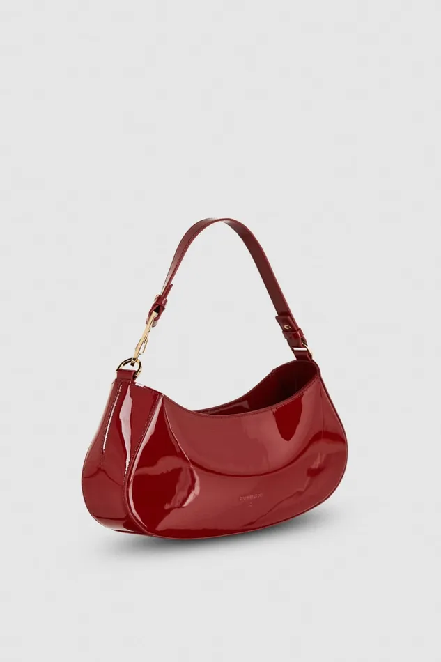 Patrizia Pepe Leather Shoulder Bag Red Cherry Bomb Bags Handbags