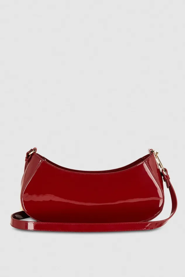 Patrizia Pepe Leather Shoulder Bag Red Cherry Bomb Bags Handbags