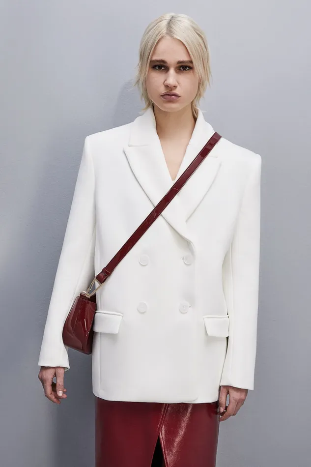 Patrizia Pepe Leather Shoulder Bag Red Cherry Bomb Bags Handbags