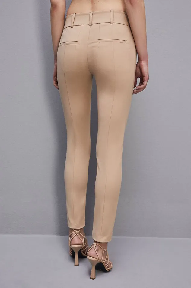 Patrizia Pepe Slim Pants Beige Triking Beige Apparel Slim and Skinny