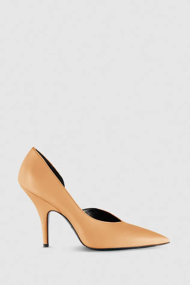 Patrizia Pepe Smooth Leather Pumps Beige Pompei Beige Footwear