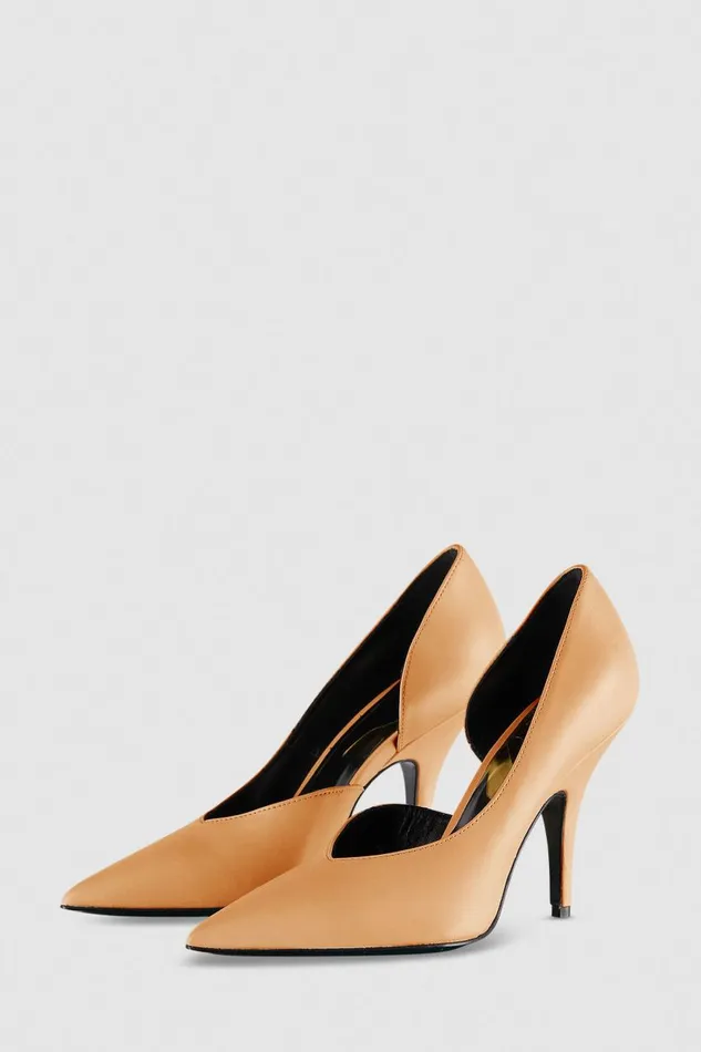 Patrizia Pepe Smooth Leather Pumps Beige Pompei Beige Footwear