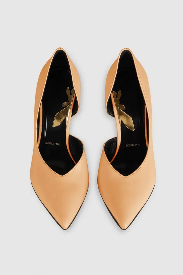 Patrizia Pepe Smooth Leather Pumps Beige Pompei Beige Footwear