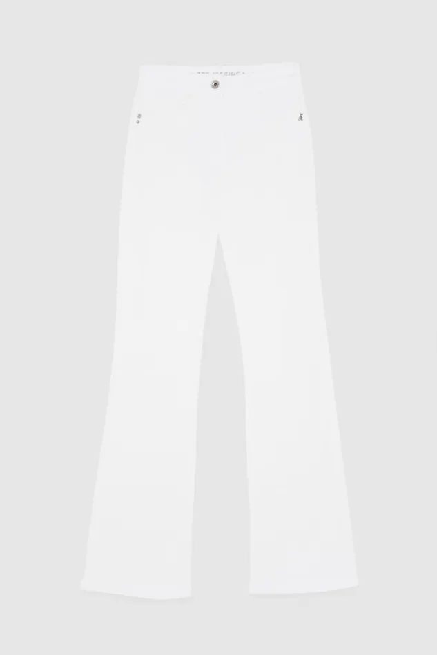 Patrizia Pepe White Fly Embroidery Jeggings Bianco Apparel Jeans