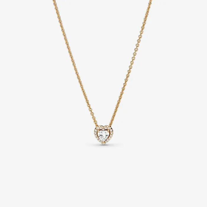 Pendant Necklaces Women Pandora Elevated Heart Necklace Gold