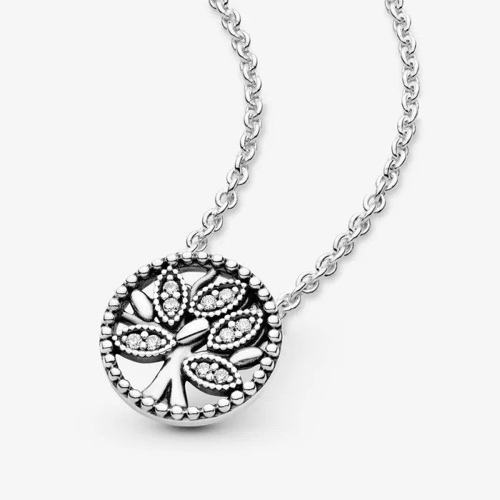 Pendant Necklaces Women Pandora Sparkling Family Tree Necklace