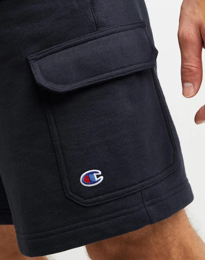 Powerblend Cargo Shorts C Logo 8034 Navy Men Champion Shorts