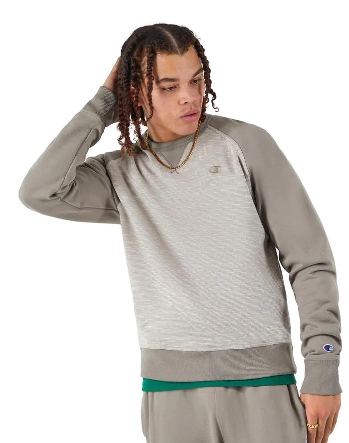 Powerblend Crewneck Sweatshirt Striped C Logo Sandalwood Greyarctic Cold Beigesandalwood Grey Men Champion Hoodies and Sweatshirts Powerblend Crewneck Sweatshirt Striped C Logo Sandalwood Greyarctic Cold Beigesandalwood Grey Men Champion Hoodies and Sweatshirts