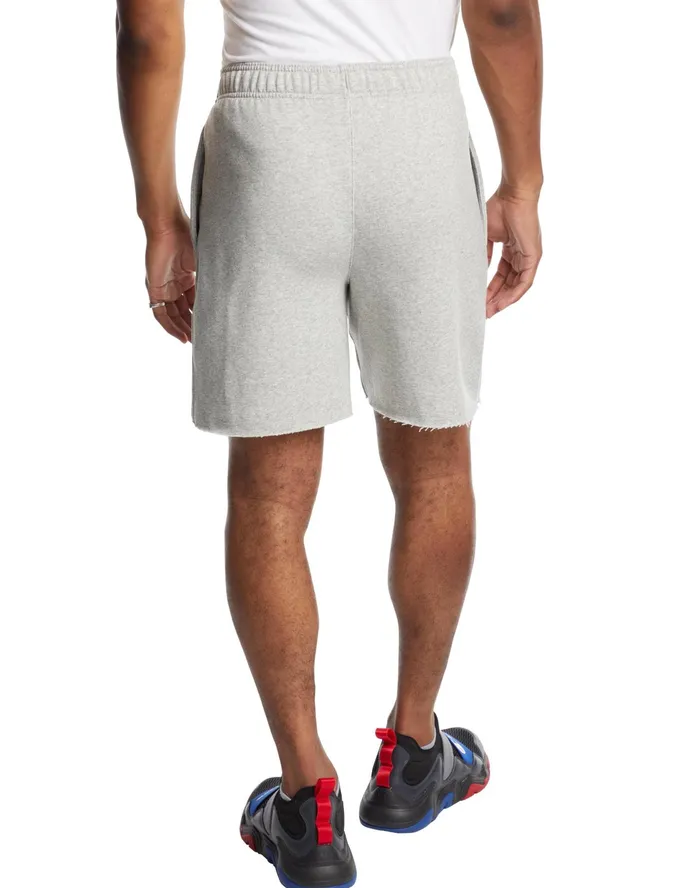 Powerblend Fleece Shorts C Logo 7034 Oxford Grey Men Champion Shorts