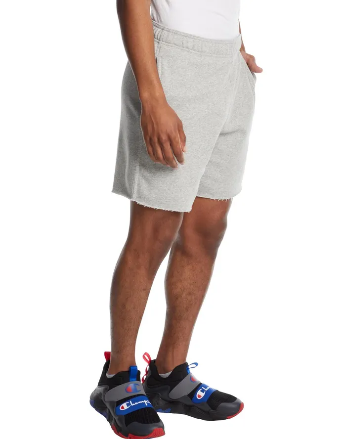 Powerblend Fleece Shorts C Logo 7034 Oxford Grey Men Champion Shorts