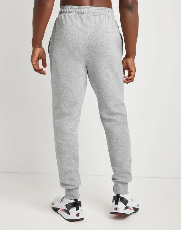 Powerblend Joggers C Logo 31034 Oxford Grey Men Champion Pants and Joggers