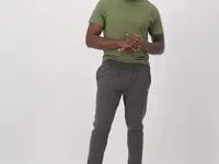 Powerblend Joggers C Logo 31034 Oxford Grey Men Champion Pants and Joggers