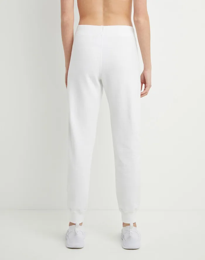 Powerblend Joggers Classic Script Logo 29034 White Women Champion Pants