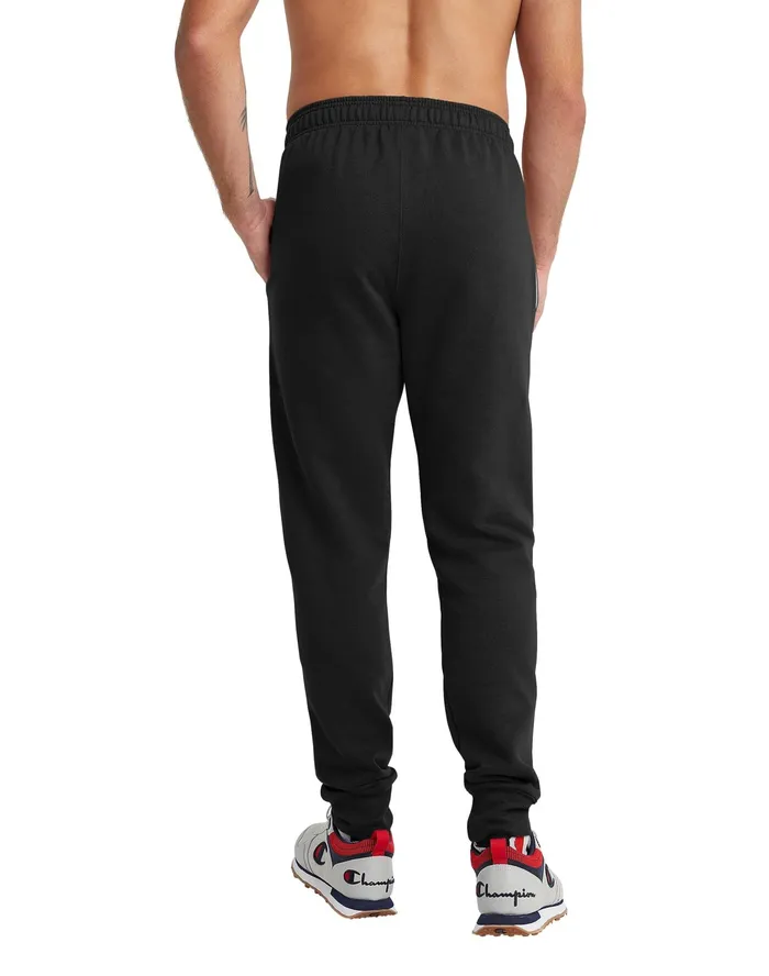 Powerblend Joggers Script Logo 31034 Black Men Champion Pants and Joggers