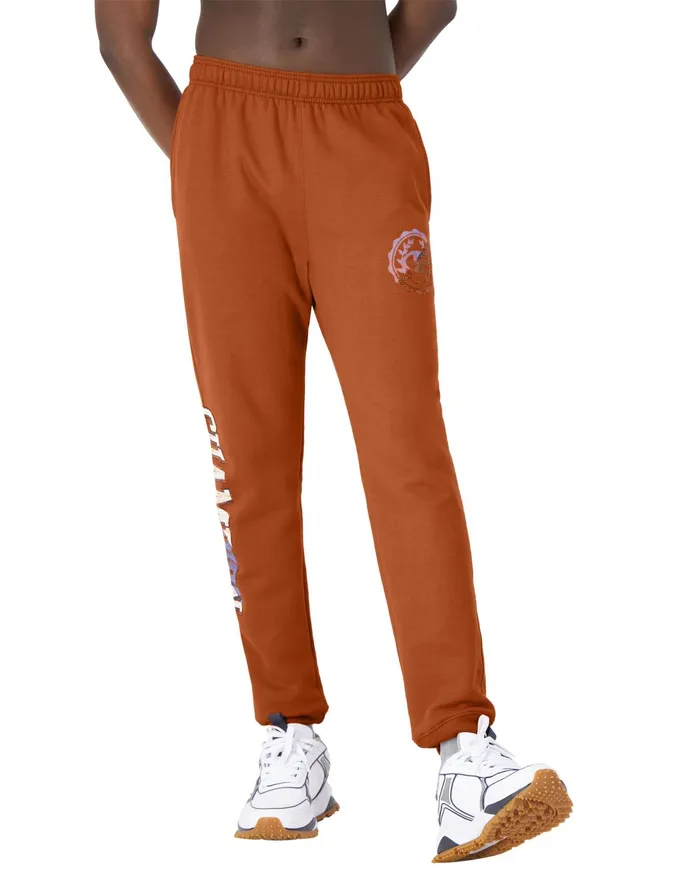Powerblend Joggers Seal and Colorblock Graphic 31034 Texas Orange Men Champion Pants and Joggers Powerblend Joggers Seal and Colorblock Graphic 31034 Texas Orange Men Champion Pants and Joggers