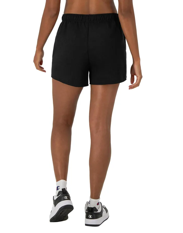Powerblend Shorts C Logo 3034 Black Women Champion Shorts