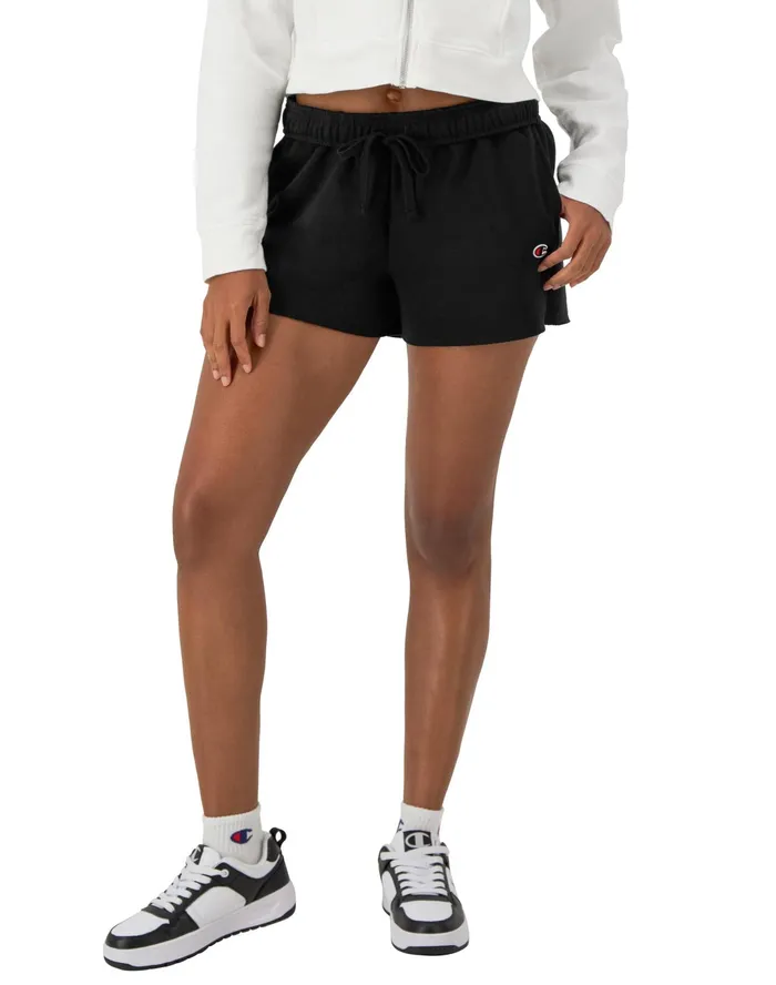 Powerblend Shorts C Logo 3034 Black Women Champion Shorts