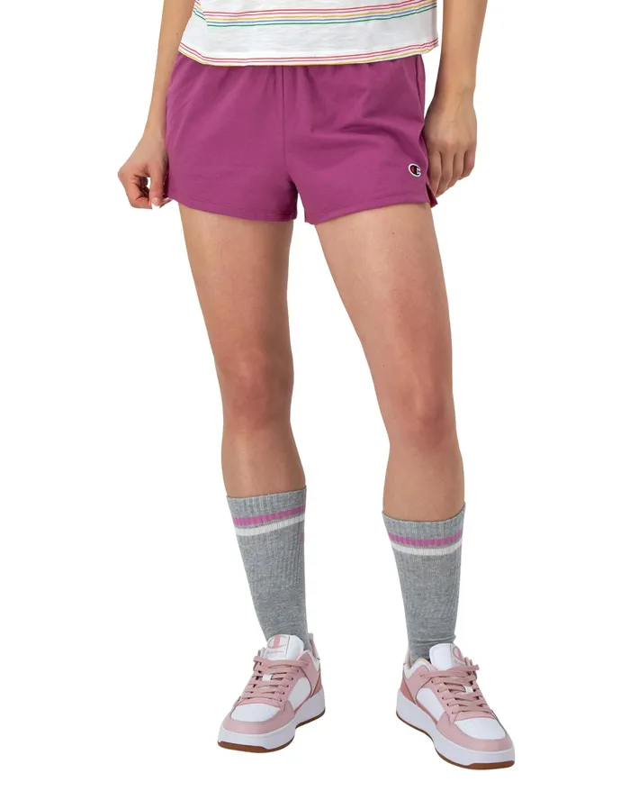 Practice Shorts C Logo 35034 Purple Ruby Women Champion Shorts