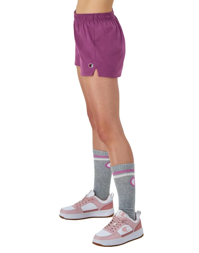 Practice Shorts C Logo 35034 Purple Ruby Women Champion Shorts