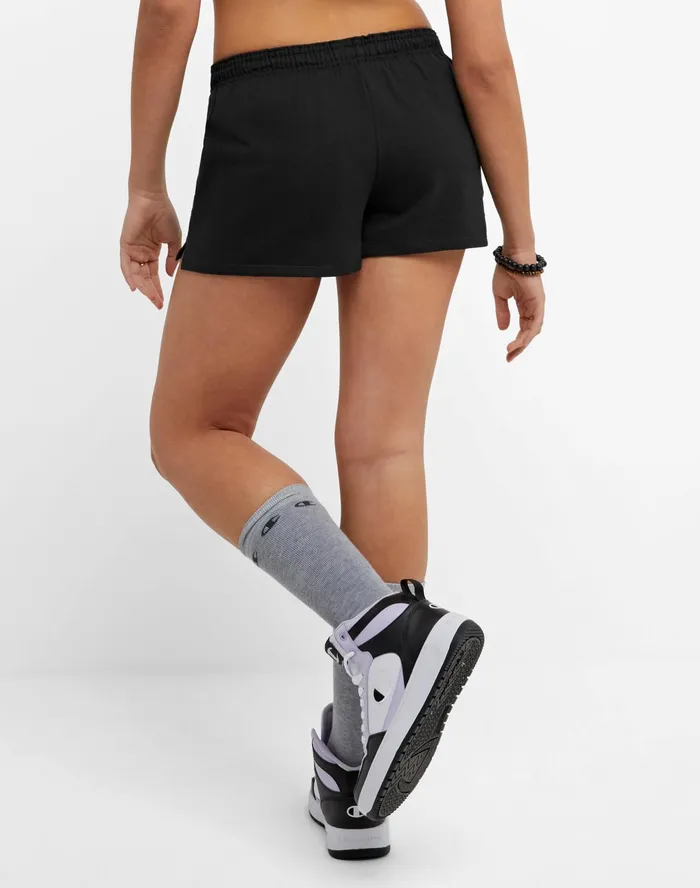 Practice Shorts Script Logo 35034 Black Women Champion Shorts