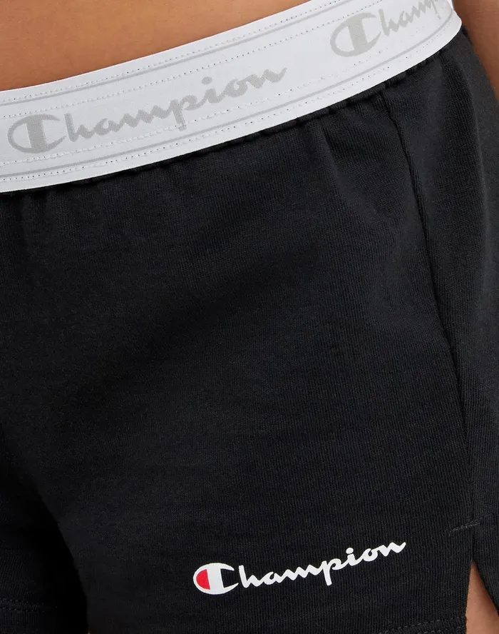 Practice Shorts Script Logo 35034 Black Women Champion Shorts