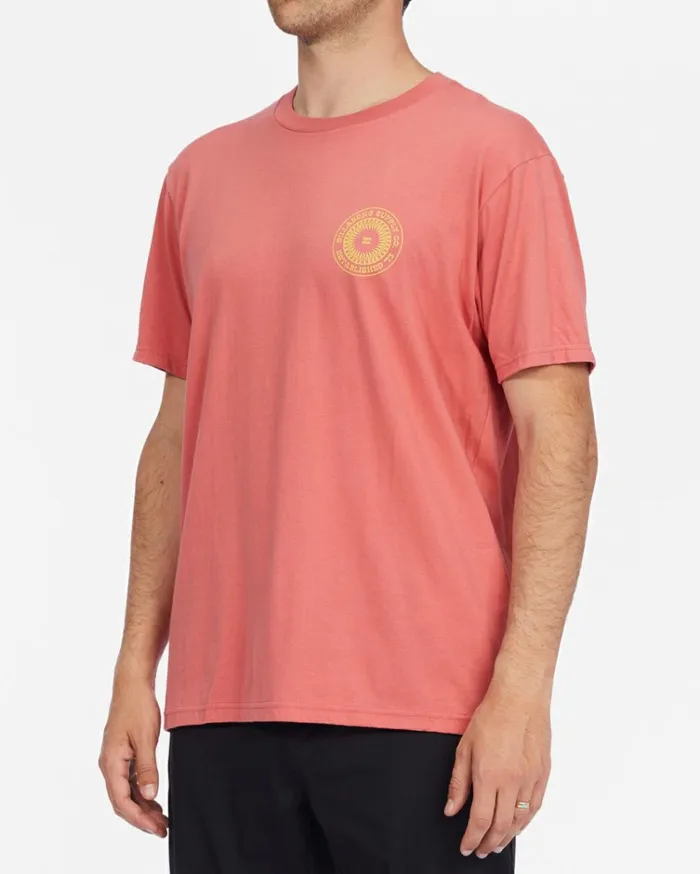 Praise Short Sleeve TShirt Faded Rose Men Billabong TShirts